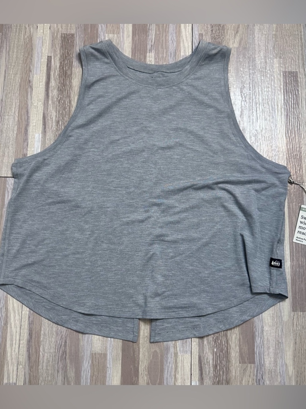 REI Light Gray Women's Active Pursuits Tank Top Size Large